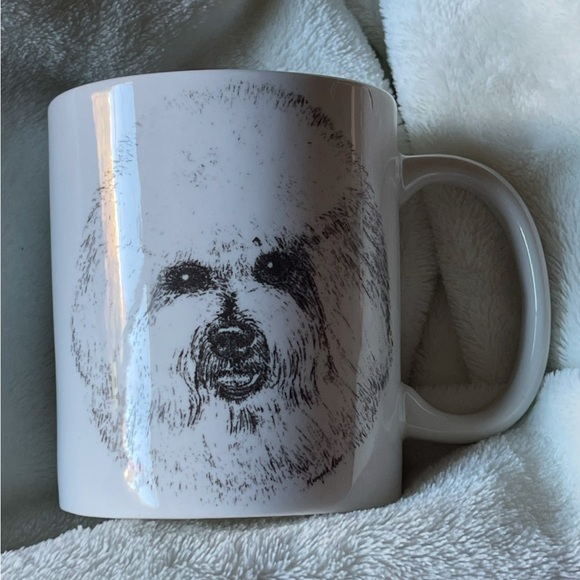 PUP CUP / MUG: Bishon Frisé White Shiny Happy Face - Picture 3 of 9